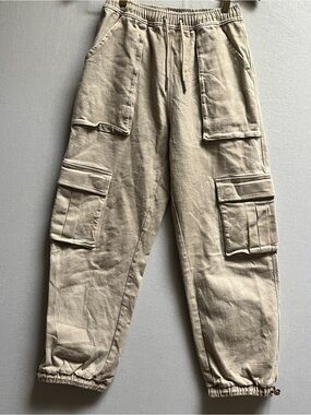 Rayn Cotton Stretch Utility Cargo Jogger Pants Size S